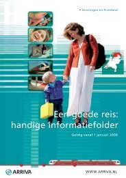 Een goede reis: handige informatiefolder - Arriva