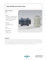 Type 561/562 Cone Check Valve - GF Piping Systems