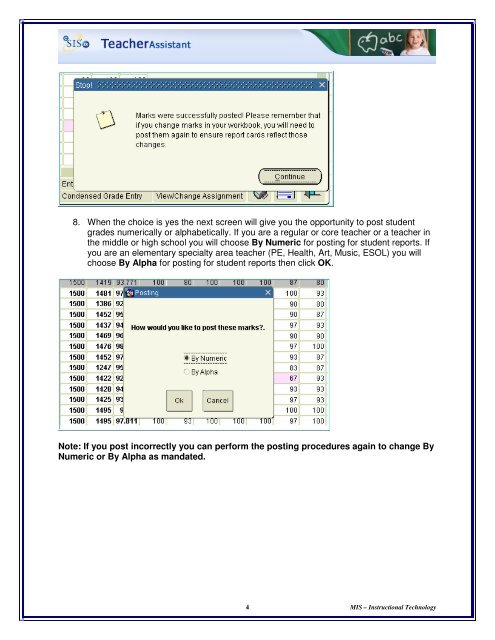 Posting EOCT Scores and Incomplete EOCT Grades For Report Cards