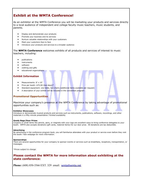 exhibitor registration form