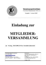 Einladung zur MITGLIEDER - Turnverein Niederbrechen