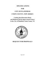 REQUEST FOR PROPOSALS Cushing Road Retention ... - Plainfield