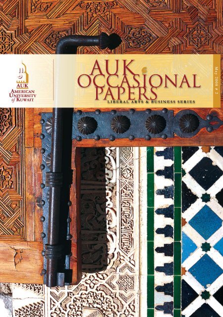 2008 Occasional Papers - AUK