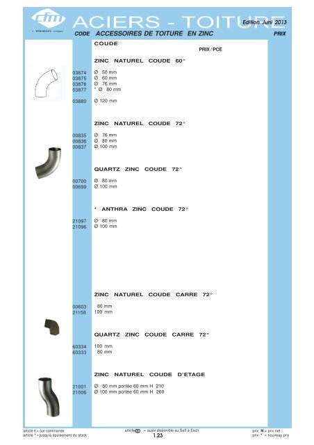 Catalogue Toiture et Métaux - Cfm