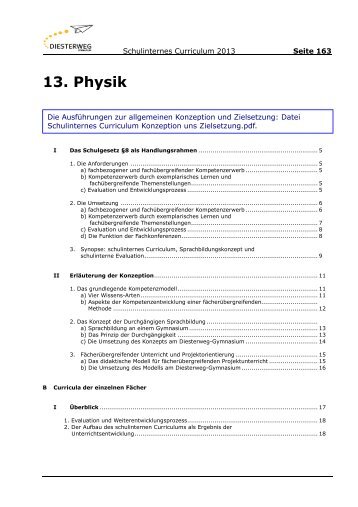 13. Physik - Diesterweg-Gymnasium