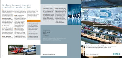 Siveillance command brochure - Industry UK - Siemens