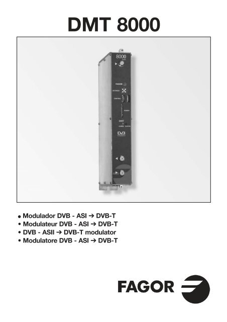 Manual DMT 8000(24-11-11) - Fagor Electrónica