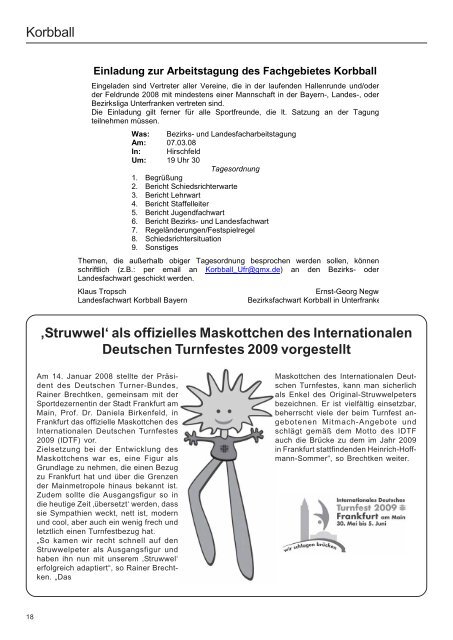 02/2008 - Bayerischer Turnspiel- Verband