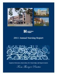 2011 Nursing Annual Report - FINAL.pub - South Shore Hospital