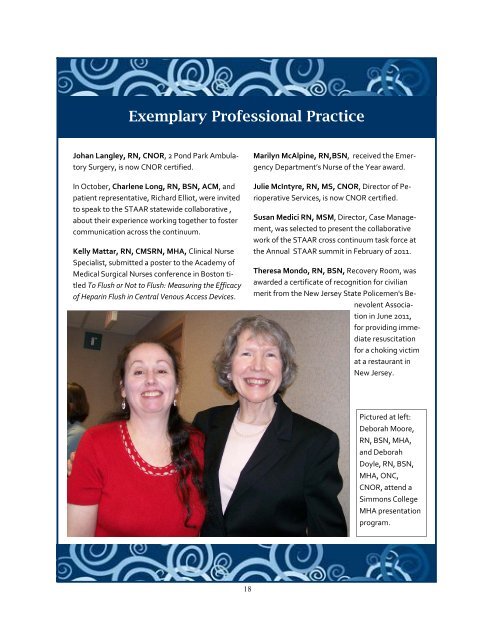 2011 Nursing Annual Report - FINAL.pub - South Shore Hospital