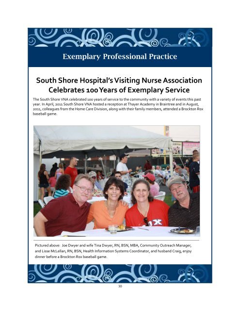 2011 Nursing Annual Report - FINAL.pub - South Shore Hospital