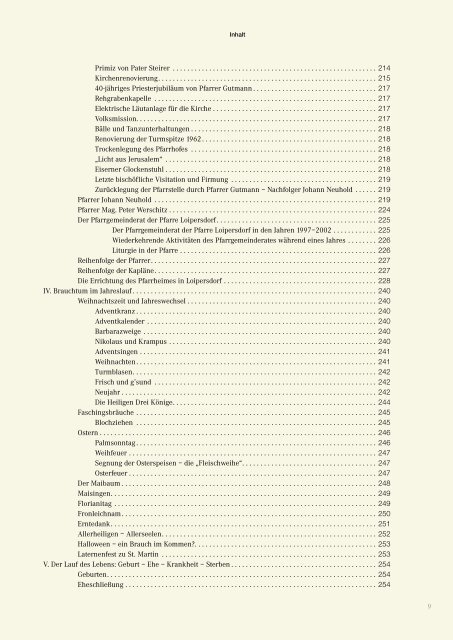 Ortschronik Inhaltsverzeichnis.pdf (315KB) - Gemeinde Loipersdorf