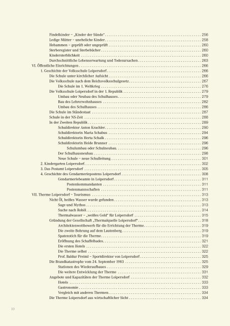 Ortschronik Inhaltsverzeichnis.pdf (315KB) - Gemeinde Loipersdorf