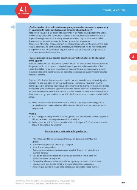 Un manual para reforzar a la gente joven en la prevención de la ...