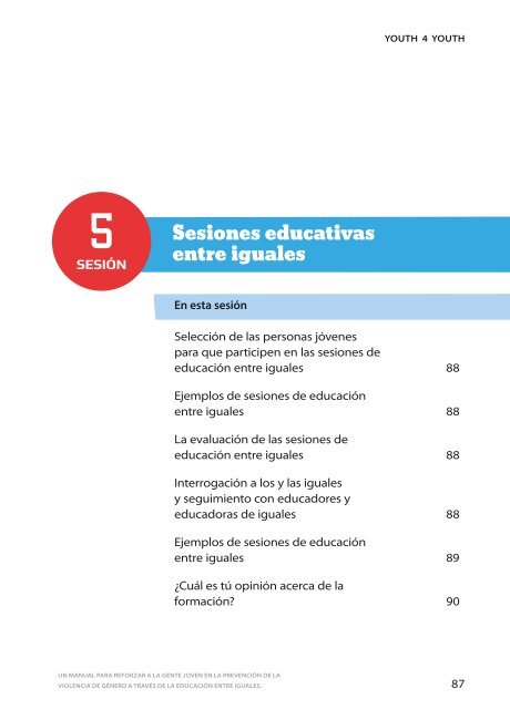 Un manual para reforzar a la gente joven en la prevención de la ...