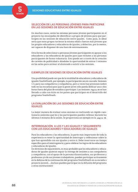 Un manual para reforzar a la gente joven en la prevención de la ...