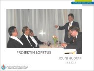 Projektin lopetus