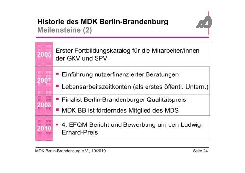 Der MDK Berlin-Brandenburg e.V.