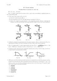 E1.1 Circuit Analysis Problem Sheet 5