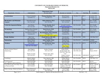 Departments, divisions, centers, institutes, programs