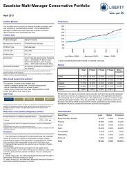 Excelsior Multi-Manager Conservative Portfolio - Liberty