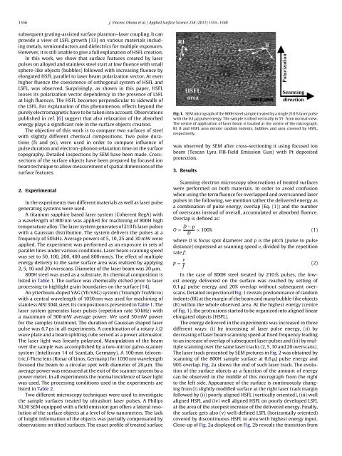 On the surface topography of ultrashort laser pulse treated steel ...