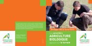 Les conseillers agriculture biologique agissent sur le terrain