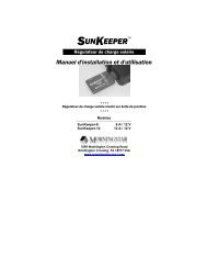 SunKeeper Operators Manual