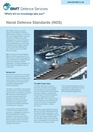 Naval Defence Standards (NDS) - BMT Defence Services