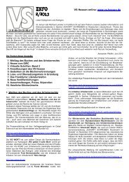 VS-Info 2/2013 - Verband deutscher Schriftsteller - Landesverband ...