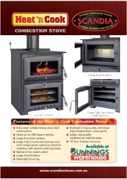 CombuStion Stove - Scandia Stoves & Spares