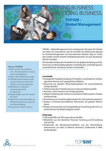 Global Management - Topsim