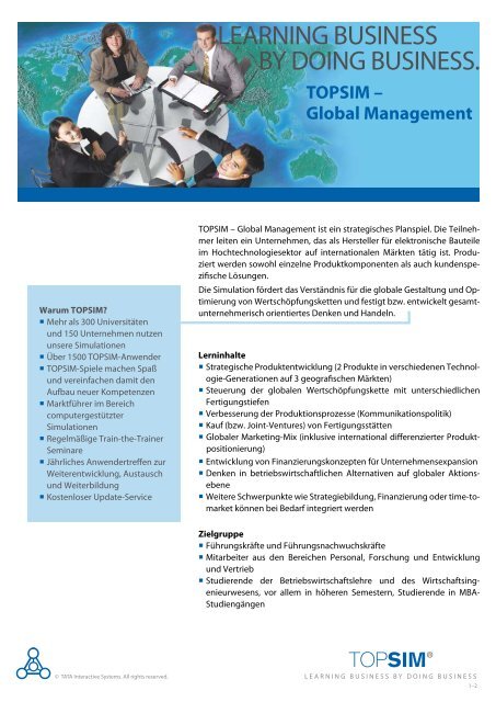 Global Management - Topsim