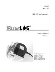 H-335 Manual - WaterLOG