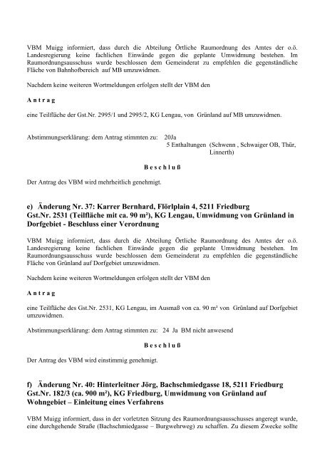 Gemeinderatssitzung Nr. 3 vom 21.06.2007 - .PDF - Lengau