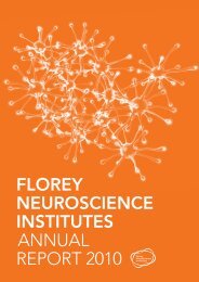 Annual Report 2010 - Florey Institute