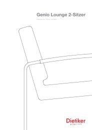 Data Sheet Genio Lounge 2-Sitzer (PDF, 460 KB) - Dietiker AG
