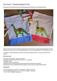 Dino Party! ~ Drawstring Bags for Kids - Sew Mama Sew