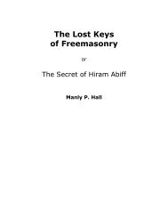 The Lost Keys of Freemasonry - RoseCroix.org.au