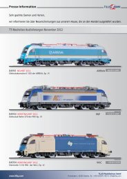 TILLIG Modelleisenbahn Spur TT Neuheiten im Dezember 2012