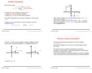 Numeri Complessi PerchÃ© i numeri complessi? - Matematica