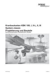 Leichtkransystem KBK: Technische Daten (PDF | 5,9 MB )