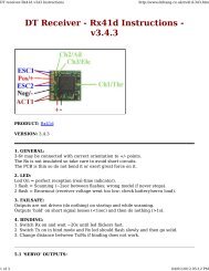 DT Receiver - Rx41d Instructions - v3.4.3 - Micron Radio Control