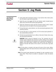 Section 3: Jog Mode - Compumachine