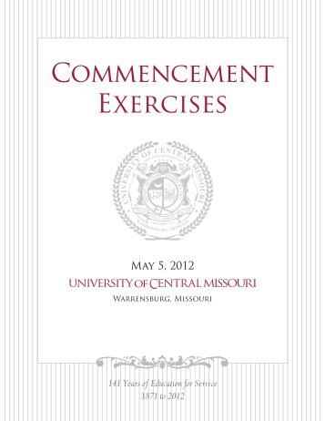 Commencement Exercises - University of Central Missouri