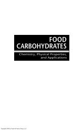 FOOD CARBOHYDRATES Chemistry, Physical Properties, and ...