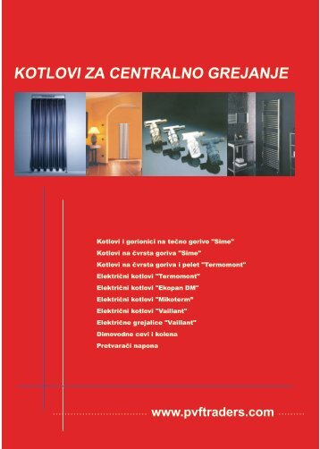 Kotlovi za centralno grejanje - PVF Traders