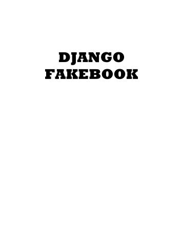 Fakebook-Django