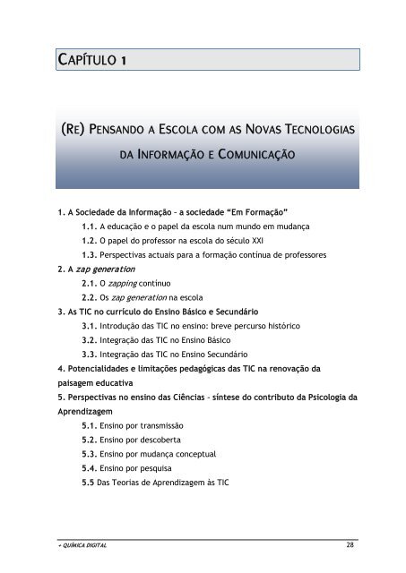 Recursos digitais no ensino da QuÃ­mica - Nautilus - Universidade de ...