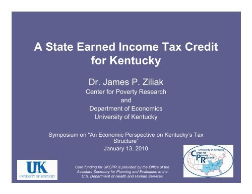 A State Earned Income Tax Credit for Kentucky